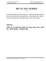 Đồ án tốt nghiệp thiết kế thi công nhà 10 tầng(đầy đủ kiến trúc+kết cấu+nền móng+thi công)