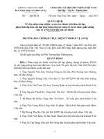 Quyết định về việc phân công các thành viên BCĐ củng cố các tổ chức quần chúng làm công tác giữ gìn ANTT ở địa bàn 