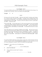 Luyện thi FCE, use of english