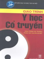 Giáo trình y học cổ truyền