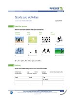 Sports and activities