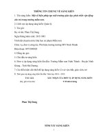 skkn một số biện pháp tạo môi trường giáo dục phát triển vận động cho trẻ trong trường mầm non 