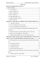 Báo cáo kiến tập quản trị nhân lực: Thực trạng và giải pháp nâng cao chất lượng đội ngũ cán bộ, công chức cấp xã tại huyện đình lập tỉnh lạng sơn