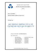 HỆ THỐNG THÔNG TIN Y TẾ TẠI BỆNH VIỆN QUÂN ĐỘI 175