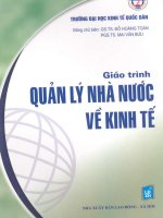 Giáo trình quản lý nhà nước về kinh tế  ĐH Kinh tế Quốc dân