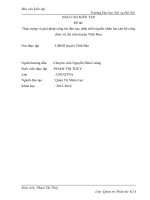 Báo cáo kiến tập quản trị nhân lực: Thực trạng và giải pháp công tác đào tạo phát triển nguồn nhân lực cán bộ công chức xã, thị trấn tại ủy ban nhân dân huyện vĩnh bảo, thành phố hải phòng