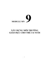 Mô đun 9 XÂY DỰNG MÔI TRƯỜNG GIÁO DỤC CHO TRẺ 36 TUỔI