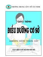 GIÁO TRÌNH ĐIỀU DƯỠNG CƠ SỞ