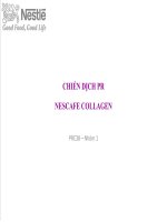 CHIẾN DỊCH PR NESCAFE COLLAGEN