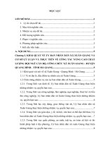 Báo cáo kiến tập quản trị nhân lực: Công tác đào tạo, bồi dưỡng đội ngũ cán bộ, công chức ở xã xuân giang   huyện quang bình   tỉnh hà giang