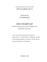 Báo cáo kiến tập quản trị văn phòng tại Uỷ ban nhân dân huyện hương sơn