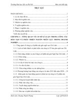 Báo cáo kiến tập quản trị nhân lực: Thực trạng về công tác đào tạo và phát triển  nguồn nhân lực tại công ty cổ phần sân gôn ngôi sao chí linh