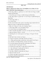 Báo cáo kiến tập quản trị văn phòng tại CÔNG TY cổ PHẦN THƯƠNG mại MINH KHAI