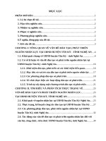 Báo cáo kiến tập quản trị văn phòng: Tìm hiểu về vấn đề đào tạo và phát triển nguồn nhân lực của UBND huyện tân kỳ  tỉnh nghệ an