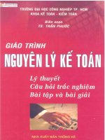 Giáo trình Nguyên lý kế toán  TS. Trần Phước