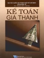 Giáo trình Kế toán giá thành  ĐH Quốc Gia HCM