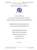 Báo cáo kiến tập quản trị nhân lực: Thực trạng xuất khẩu lao động ở xã phụng châu,huyện chương mỹ,thành phố hà nội