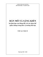 skkn sự lãnh đạo của đảng đối với các đoàn thể quần chúng trong đơn vị trường tiểu học 