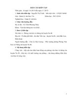 Báo cáo kiến tập quản lý văn hóa tại Phòng văn hóa và thông tin huyện na rì