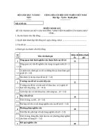 Phiếu đánh giá đề tài  Phiếu đánh giá đề tài cho giải thưởng sinh viên nghiên cứu khoa học