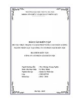 Báo cáo kiến tập quản trị nhân lực: Thực trạng và giải pháp nâng cao chất lượng nguồn nhân lực tại công ty cổ phần sách dân tộc