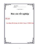 Lao động tiền lương, tài chính Công ty TNHH Alan