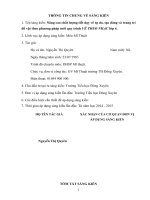 skkn nâng cao chất lượng vẽ tự do, tạo dáng và trang trí đồ vật theo phương pháp mới quy trình vẽ theo nhạc lớp 4