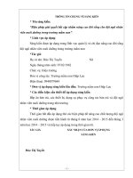 skkn biện pháp giải quyết bất cập nhằm nâng cao đời sống cho đội ngũ nhân viên nuôi dưỡng trong trường mầm non 