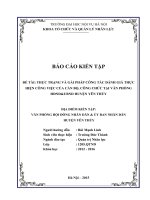 Báo cáo kiến tập quản trị nhân lực: Thực trạng và giải pháp công tác đánh giá thực hiện công việc tại văn phòng HĐNDUBND huyện yên thủy