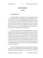 Luận văn Phân tích tình hình tài chính tại công ty TNHH thương mại công nghệ Hồng Quang