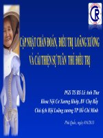 PGS TS le anh thu guideline for osteoporosis  phú quốc 