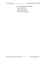 Báo cáo kiến tập quản trị nhân lực: Đào tạo và phát triển nguồn nhân sự tại công ty TNHH đào tạo tư vấn thương mại vân nguyên