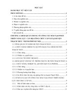 Báo cáo kiến tập quản trị nhân lực: Thực trạng công tác đào tạo, phát triển năng lực cho cán bộ, công chức cấp xã trên địa bàn huyện thạch thất thành phố hà nội