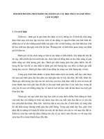 ĐỔI mới PHƯƠNG PHÁP KIỂM TRA ĐÁNH GIÁ các học PHẦN NGÀNH NÔNG lâm NGHIỆP 