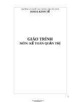 Giáo trình Kế toán quản trị