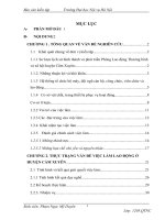 Báo cáo kiến tập quản trị nhân lực: Tình hình việc làm cho người lao động tại huyện cẩm xuyên
