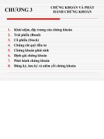 Bài giảng chứng khoán