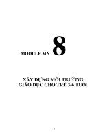 Mô đun bdtx8 XÂY DỰNG MÔI TRƯỜNG GIÁO DỤC CHO TRẺ 36 TUỔI