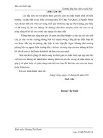 Báo cáo kiến tập quản trị nhân lực: Đào tạo bồi dưỡng cán bộ công chức tại UBND huyên nông cống,tỉnh thanh hóa