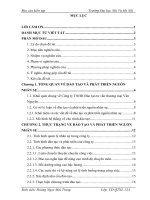 Báo cáo kiến tập quản trị nhân lực: Đào tạo và phát triển nguồn nhân sự tại công ty TNHH đào tạo tư vấn thương mại vân nguyên