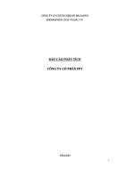 Báo cáo Phân tích công ty cổ phần FPT