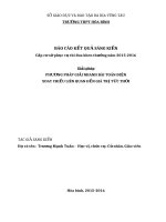 PHƯƠNG PHÁP GIẢI NHANH BÀI TOÁN ĐIỆN XOAY CHIỀU LIÊN QUAN ĐẾN GIÁ TRỊ TỨC THỜI
