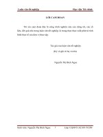 Tình hình quản trị vốn kinh doanh tại Công ty Cổ phần Bia Sài GónPhú Thọ