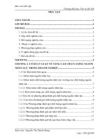 Báo cáo kiến tập quản trị nhân lực: Công tác nâng cao chất lượng nguồn nhân lực tại công ty cổ phần đầu tư PLA việt nam