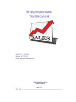 Đề tài Kế hoạch kinh doanh tăm tre cao cấp