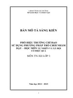 skkn phó hiệu trưởng chỉ đạo sử dụng phương pháp trò chơi nhằm dạy   học môn tự nhiên và xã hội có hiệu quả 