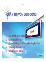 Quản trị vốn lưu động  Tài liệu , ebooks, luận văn
