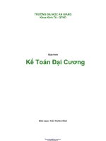 Giáo trình Kế toán đại cương