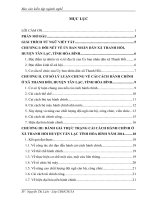 Báo cáo kiến tập hành chính học: Thực trạng nền hành chính và kết quả công tác cải cách nền hành chính xã thanh hối, huyện tân lạc, tỉnh hòa bình
