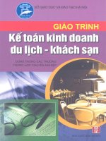 Giáo trình Kế toán kinh doanh du lịch  khách sạn (Phần 1)  Phan Thị Thanh Hà